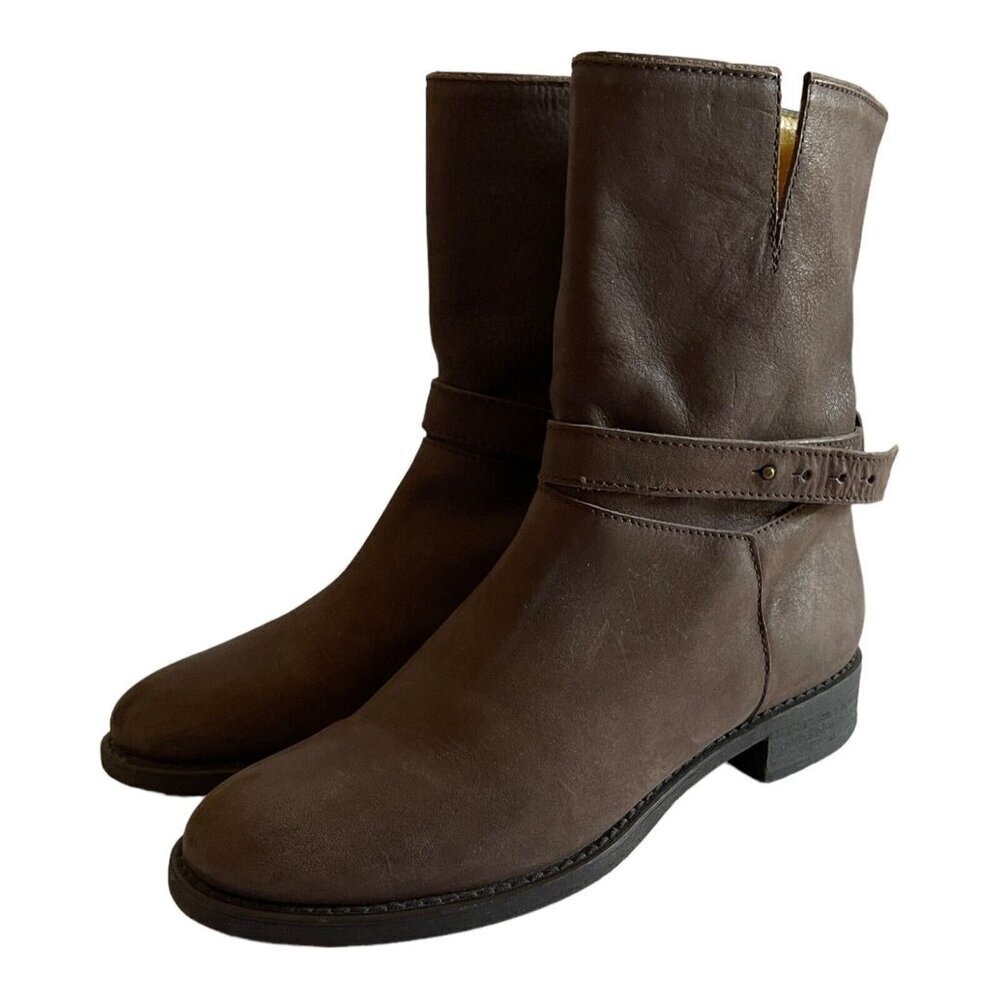 MADEWELL 1937 Size 8 The Biker Boot English Saddle 18405 Motorcycle Leather